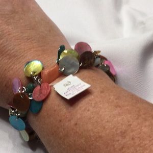 3/$30 Lia Sophia multi colored bracelet NWT